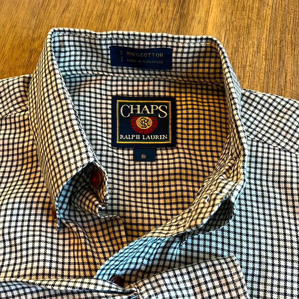 Check pattern button front shirt by Ralph Lauren Chaps | S